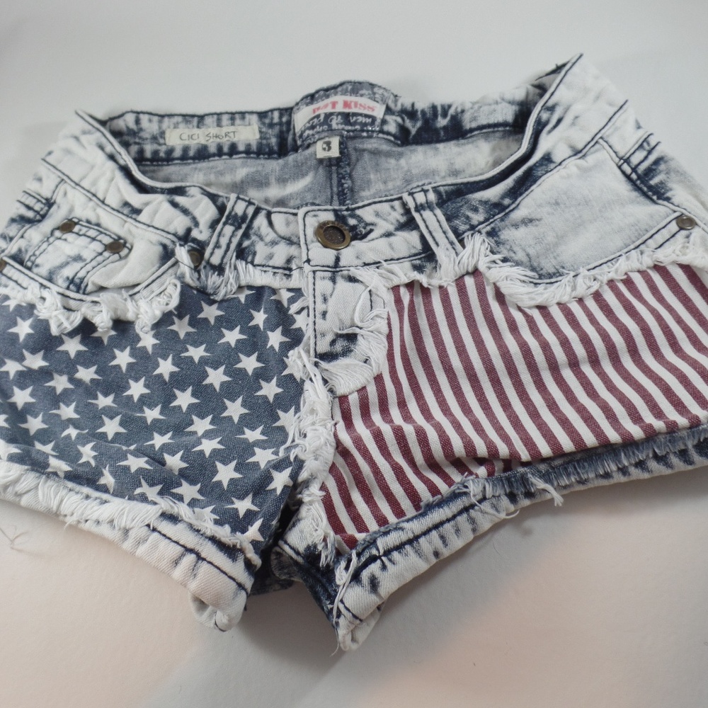 Hot Kiss Cici American Flag Shorts